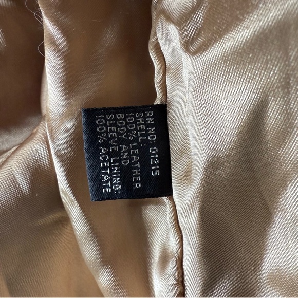 Vintage Andrew Marc Distressed Brown Leather Bomber Jacket Mens Size XL - Picture 13 of 14